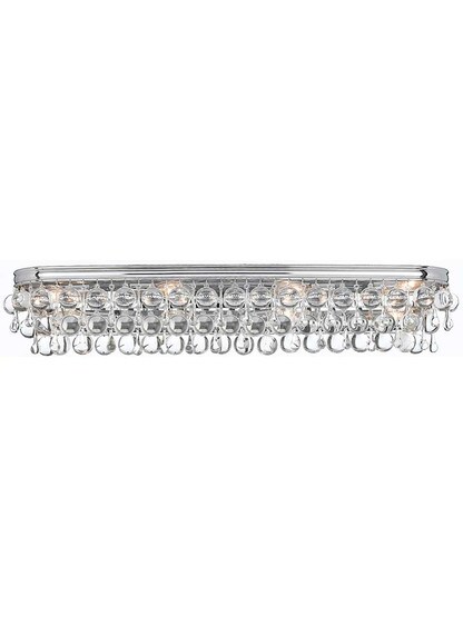 Calypso 8-Light Vanity Bar in Polished Chrome.